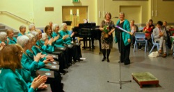Presentation to flautist, Alison Martin